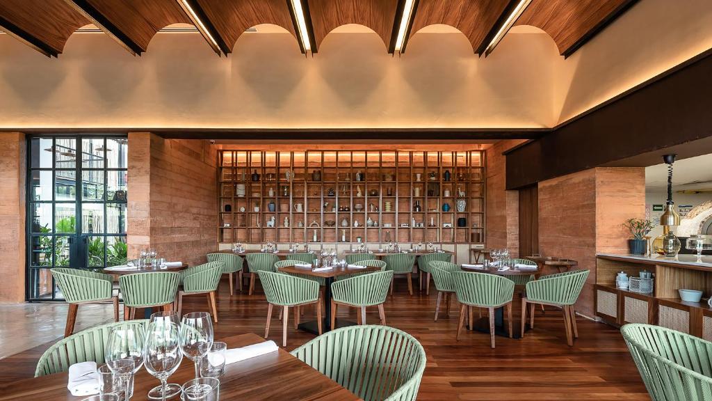 Restaurace v ubytování Las Brisas Merida