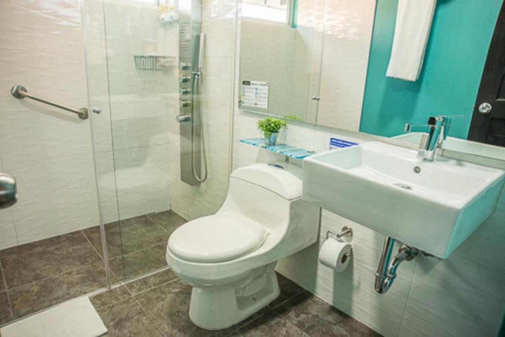 Koupelna v ubytování Hotel City Bog Usaquén