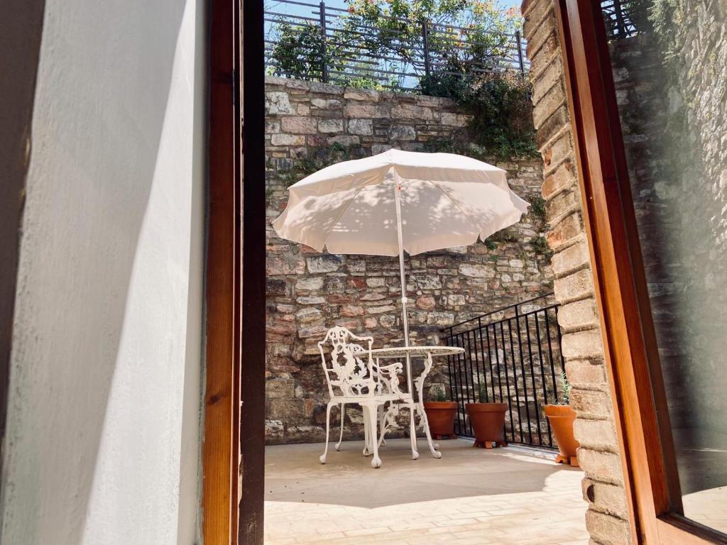 Patio nebo venkovní prostory v ubytování Hotel La Fortezza
