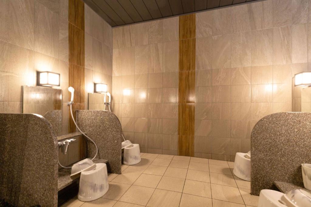 Koupelna v ubytování Hotel Route-Inn Sakurai Ekimae