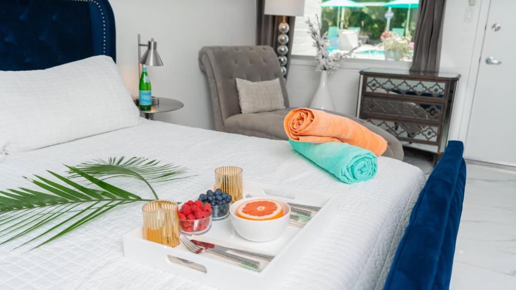 Postel nebo postele na pokoji v ubytování BelleVue Oasis - Adults Only