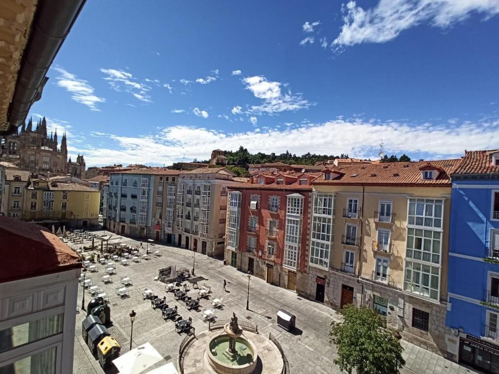 Widok na miasto Burgos z tego apartamentu