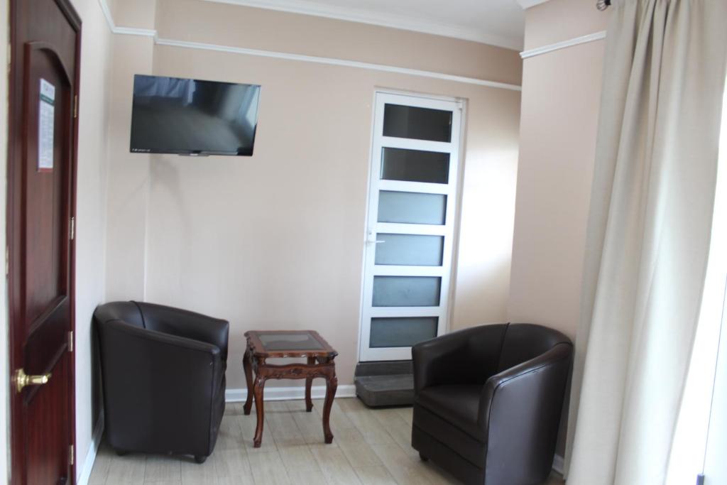 TV a/nebo společenská místnost v ubytování Hotel Cacaxtla