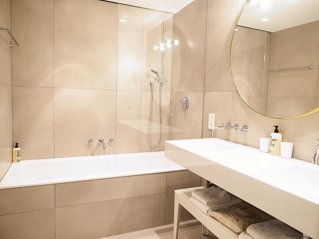 Koupelna v ubytování Jugend- und Familienhotel Augustin
