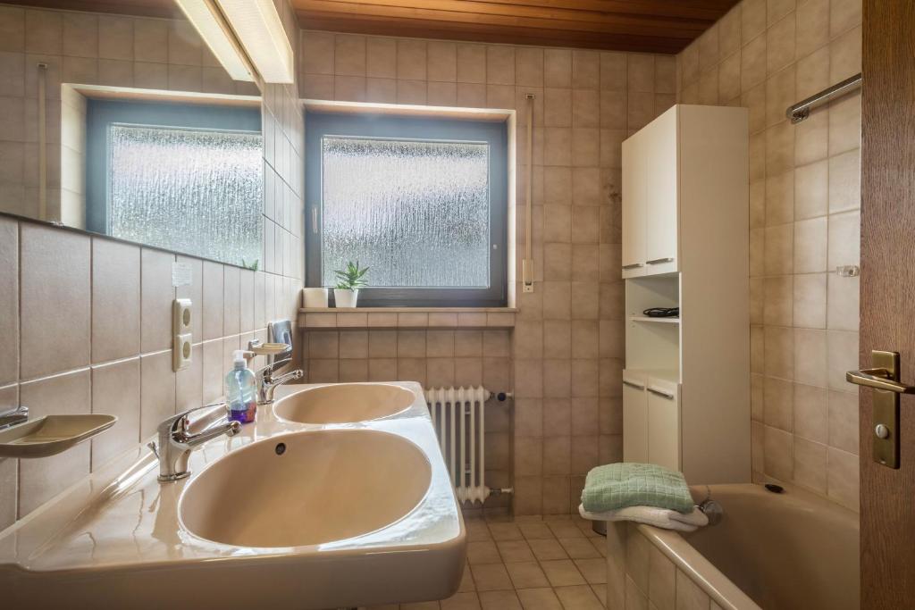 Koupelna v ubytování Ferienwohnung im Haus Metzger