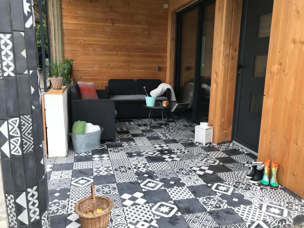 Posezení v ubytování Gîte Côté Prairie classé 4 etoiles