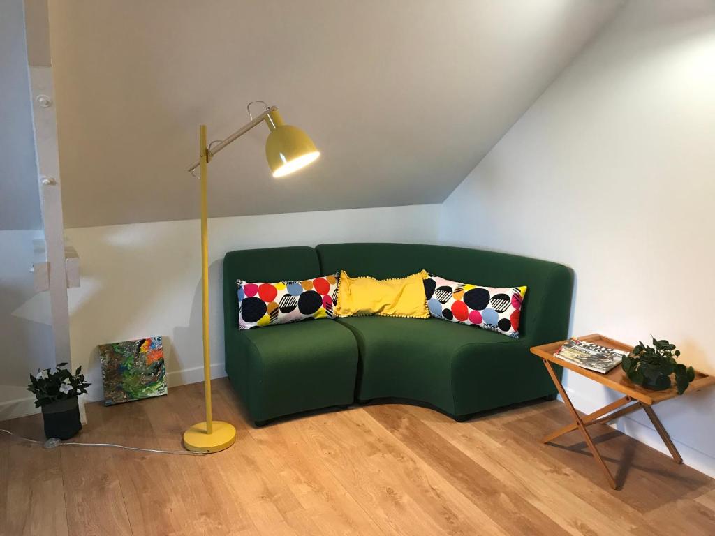 Posezení v ubytování Gîte Côté Prairie classé 4 etoiles