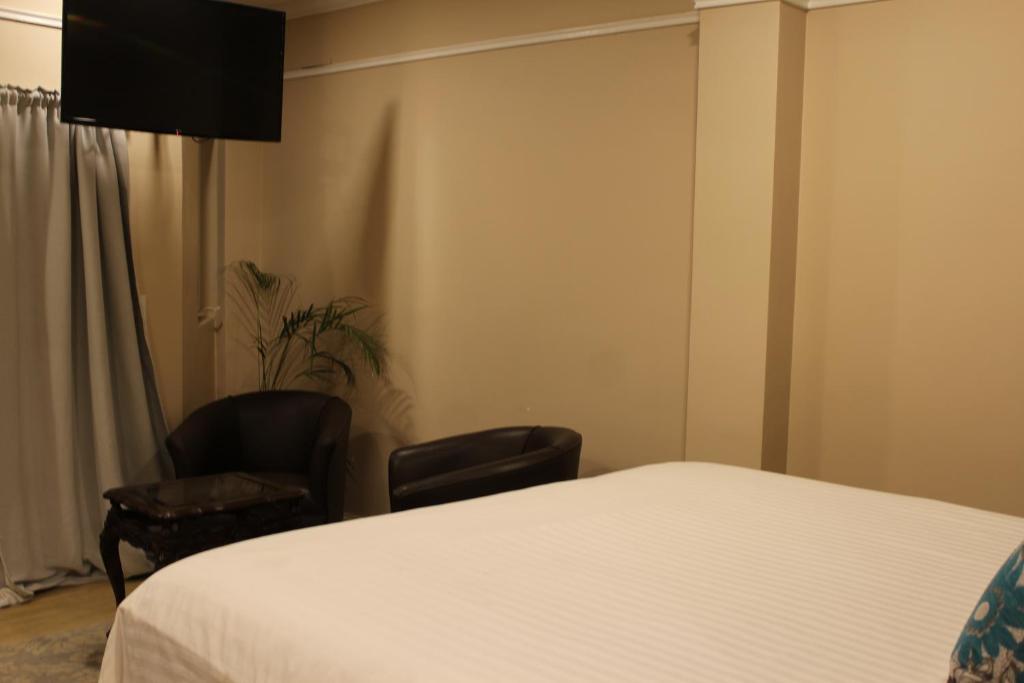 TV a/nebo společenská místnost v ubytování Hotel Cacaxtla