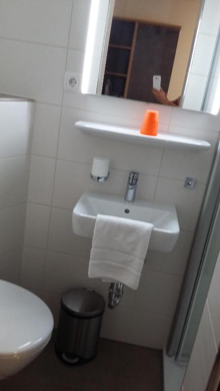 Koupelna v ubytování Hotel Angerer