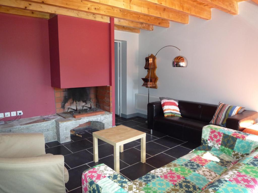 Posezení v ubytování LES CHALETS D'AURE.