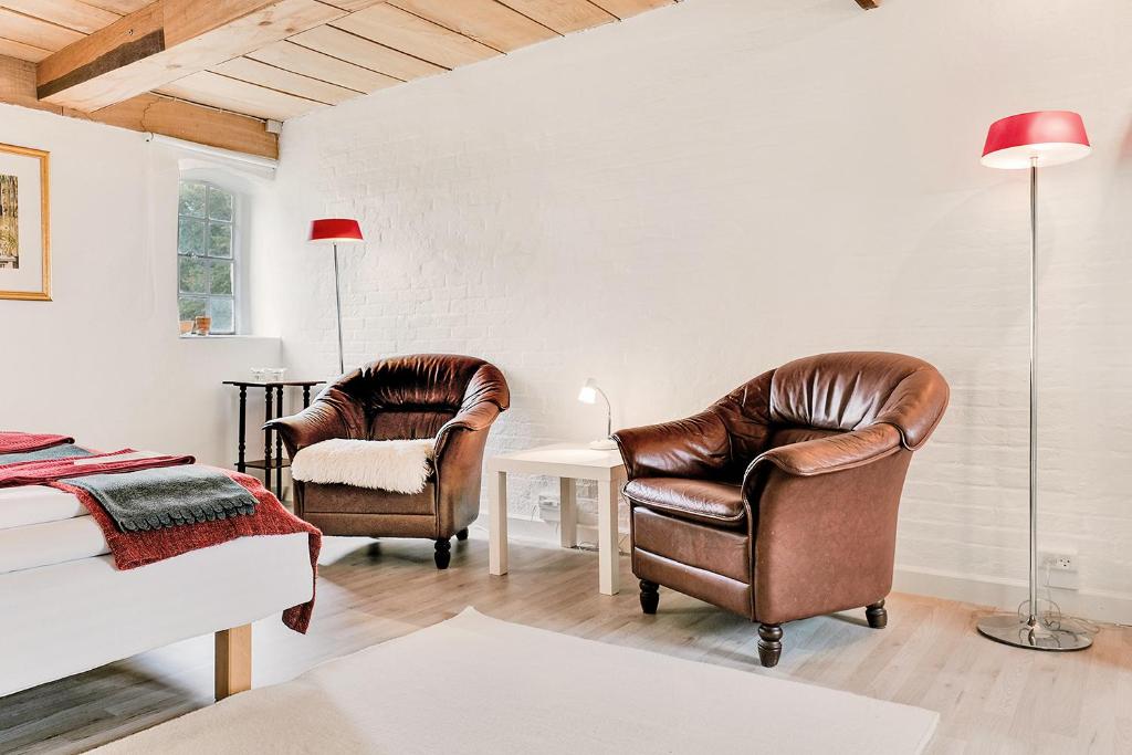 Posezení v ubytování Åløkke BnB