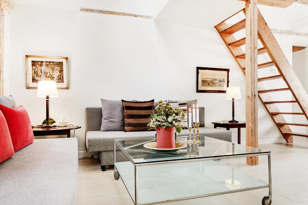 Posezení v ubytování Åløkke BnB