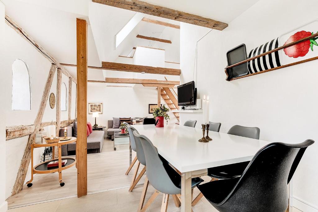 Posezení v ubytování Åløkke BnB