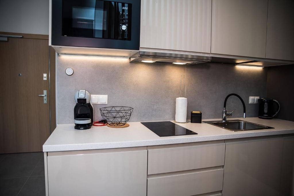 Kuchnia lub aneks kuchenny w obiekcie EASY RENT Apartments -BUSINESS CENTER 39