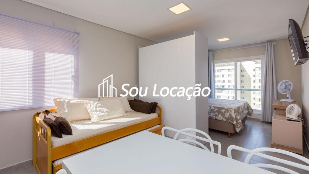  Estúdio totalmente mobiliado ensolarado e com bonita vista da cidade com destaque para o Jardim Botânico