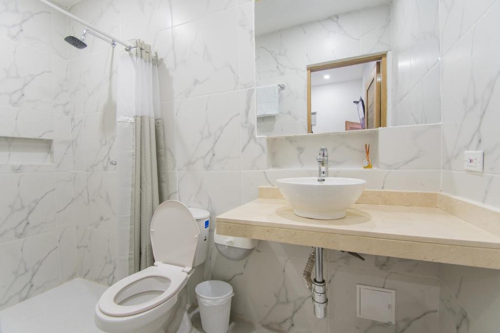 Koupelna v ubytování Stanza Hotel Sincelejo
