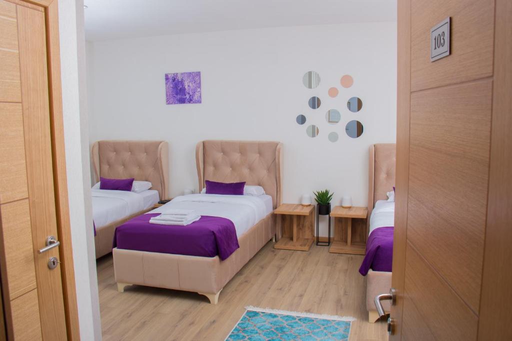 Postel nebo postele na pokoji v ubytování Motel KVELE