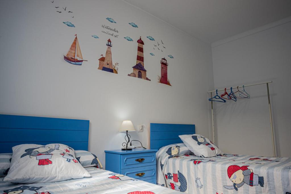 Postel nebo postele na pokoji v ubytování Casa Rural El Níspero