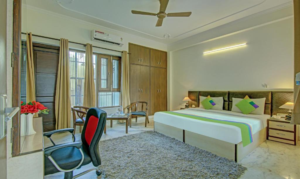 Postel nebo postele na pokoji v ubytování Itsy Hotels Swastika Inn Sector 26