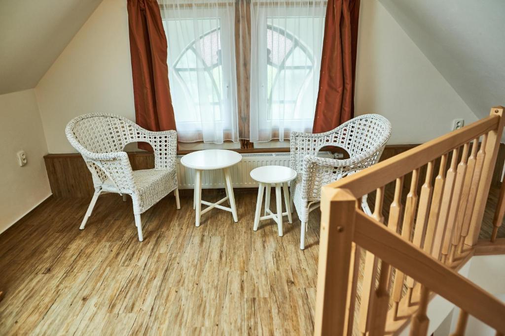 Posezení v ubytování Apartmány Na Faře