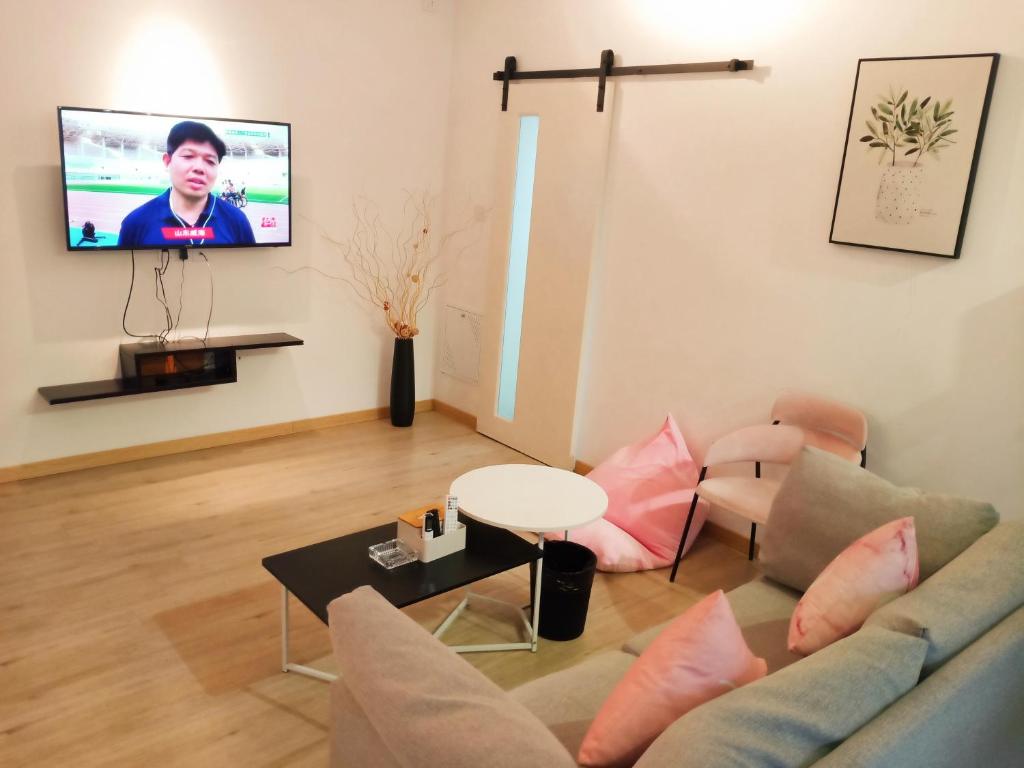 TV a/nebo společenská místnost v ubytování A&G Apartment