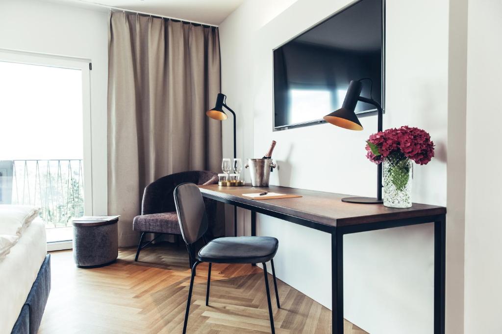 TV o dispositivi per l'intrattenimento presso Hotel Dermuth Klagenfurt