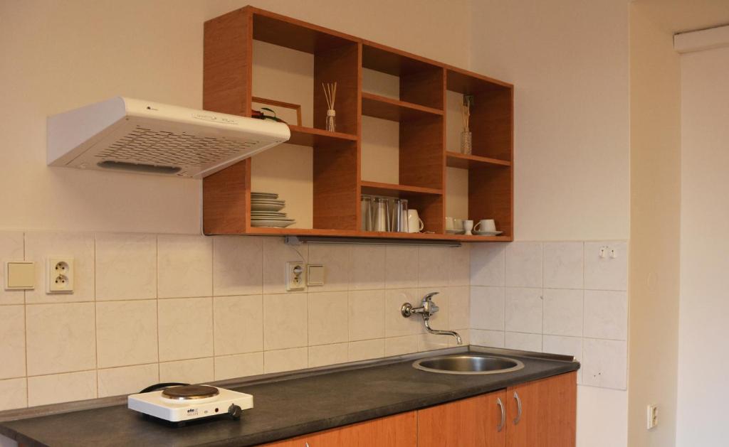 Kuchyň nebo kuchyňský kout v ubytování Penzion Locanda