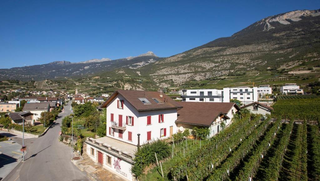 Nespecifikovaný výhled na hory nebo výhled na hory při pohledu z hotelu