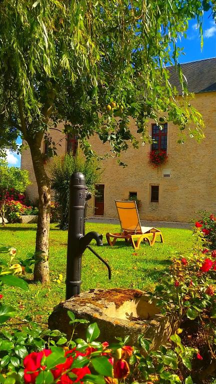 Zahrada ubytování Hôtel Le Manoir De Mathan Crépon à la campagne 5 mn d'Arromanches et 10 mn de Bayeux