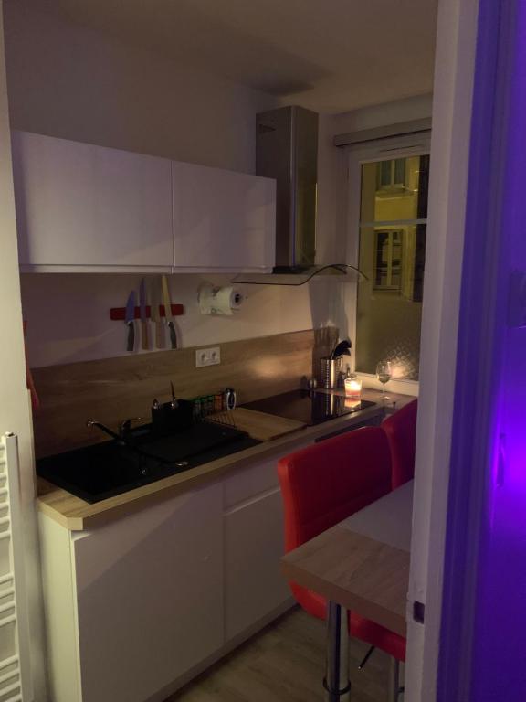 Majoituspaikan Rare ! Appartement Tout Confort Plein Centre Ville keittiö tai keittotila