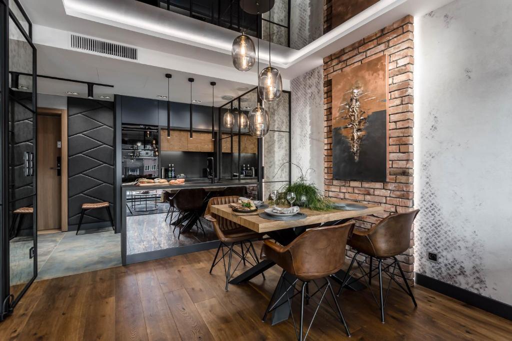 Nhà bếp/bếp nhỏ tại Apartamenty Deo Plaza nad Motlawa by Rent like home