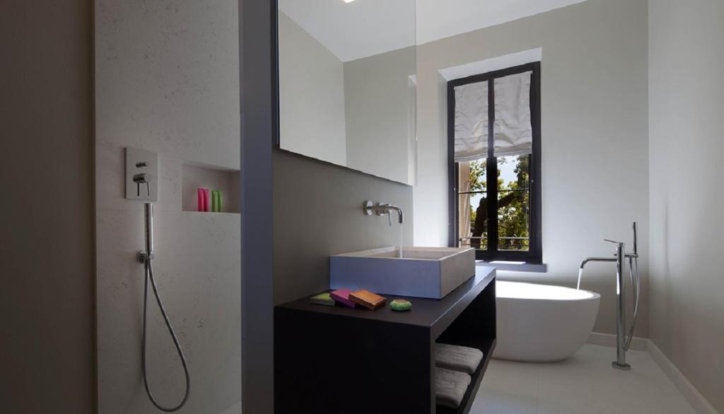 Koupelna v ubytování Hotel Villa Giulia