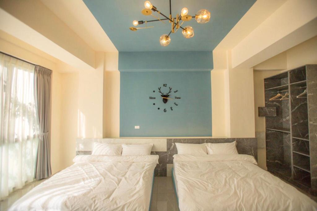 A Day in Lukang Homestay - Chambre Jumelle Avec Vue Sur Le Jardin