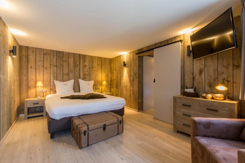 Postel nebo postele na pokoji v ubytování Maison Jean