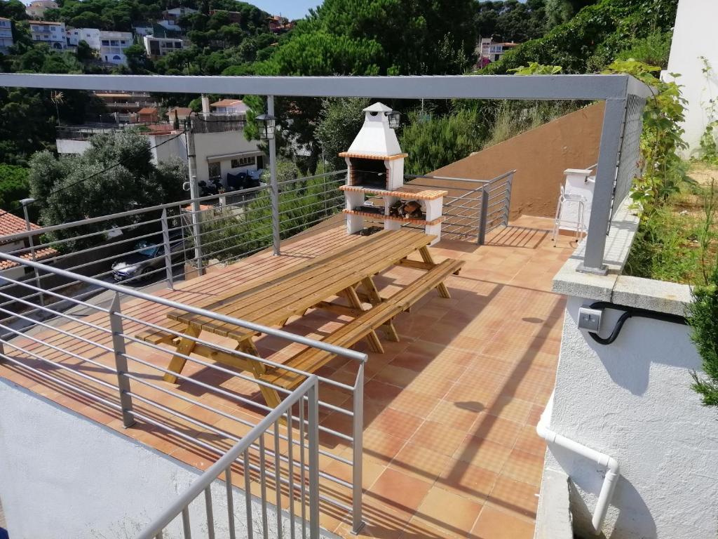 Balkón nebo terasa v ubytování Villa Yaco