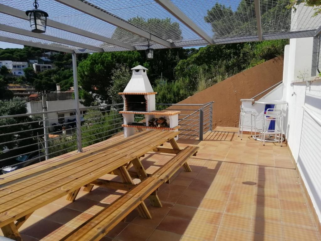 Balkón nebo terasa v ubytování Villa Yaco