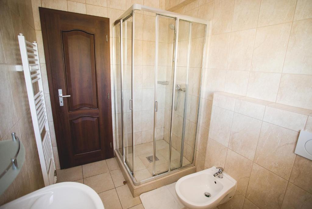 Kúpeľňa v ubytovaní Penzion Trattoria