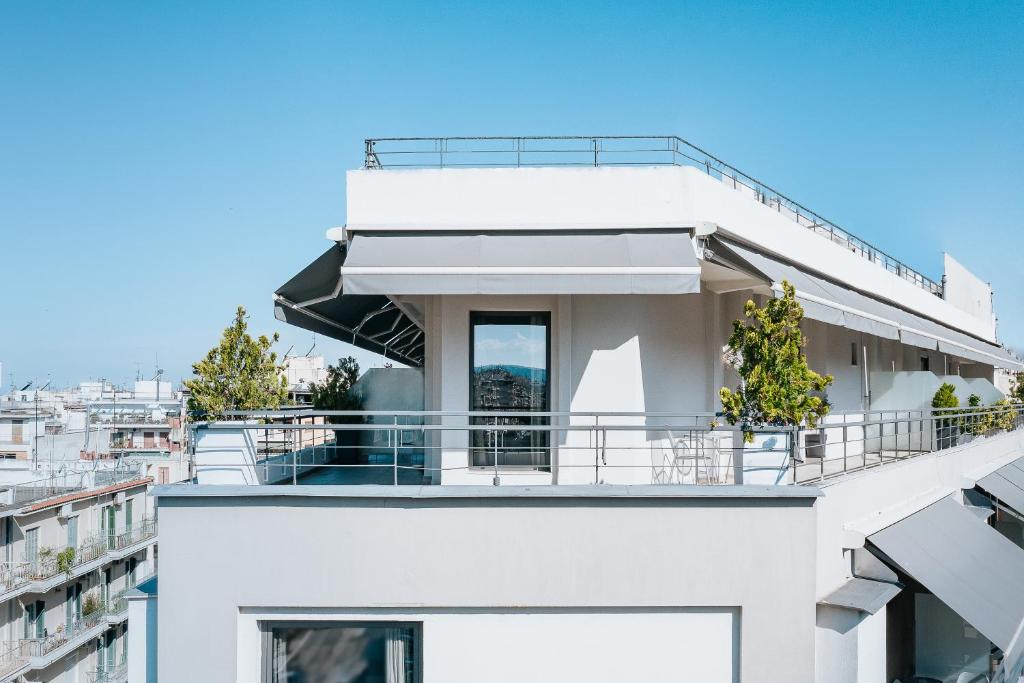 Balkón nebo terasa v ubytování Domotel Olympia
