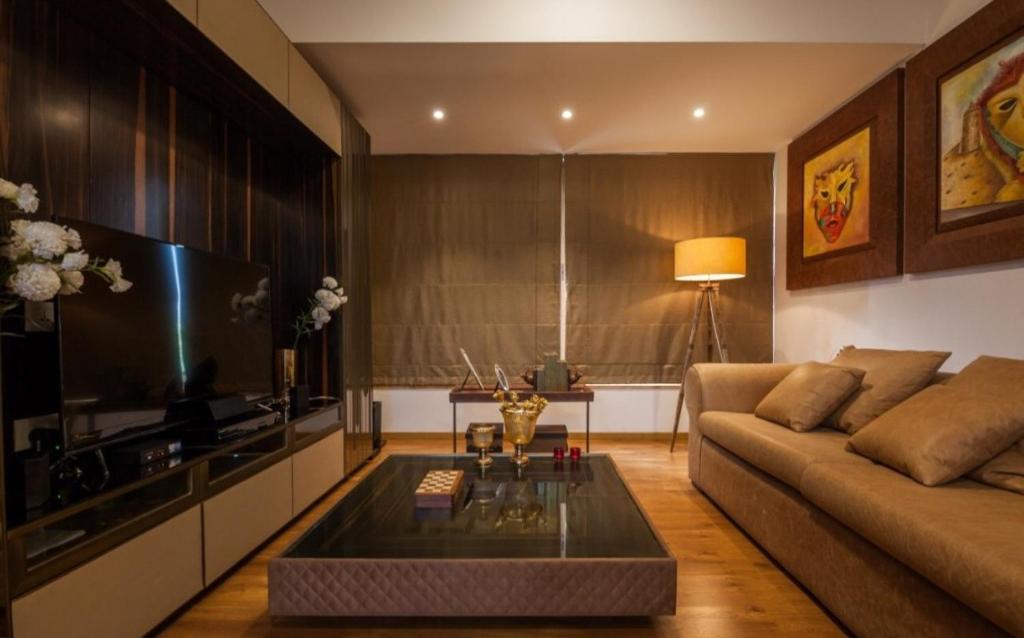 Posezení v ubytování Frangipani Villa