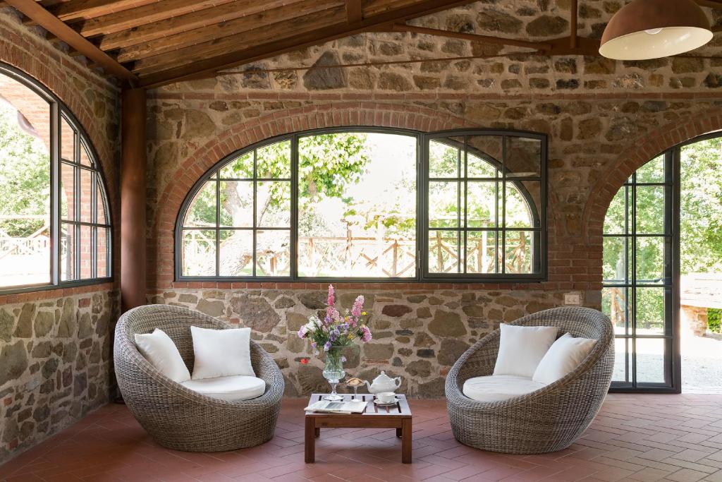 Część wypoczynkowa w obiekcie Agriturismo L'Incrociata