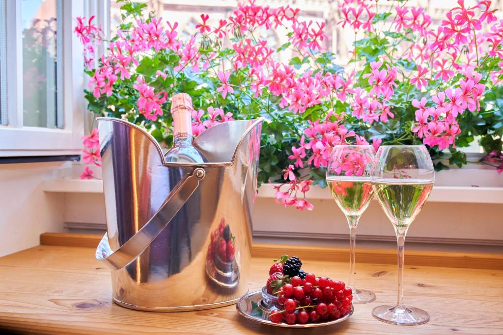 Nápoje v ubytování Boutiquehotel Oberkirch im Zentrum