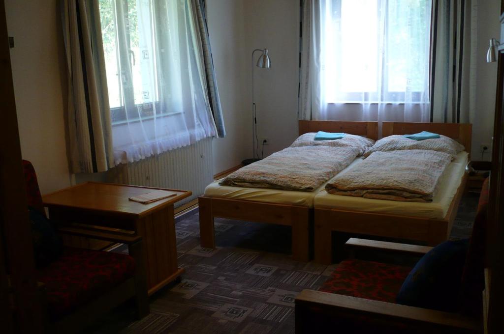 Postel nebo postele na pokoji v ubytování Ubytování LENKA