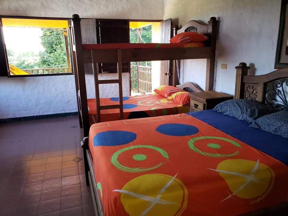 Cama o camas de una habitación en Finca Sanfelipe