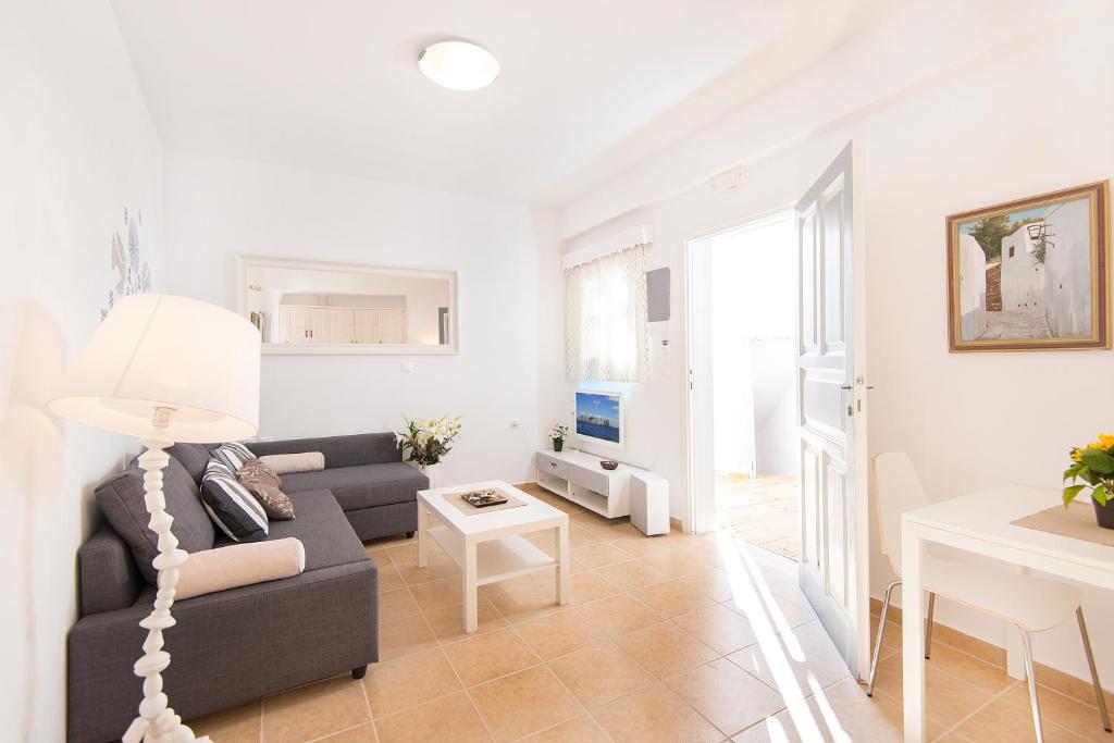 Posezení v ubytování Lindos Harmony Suites