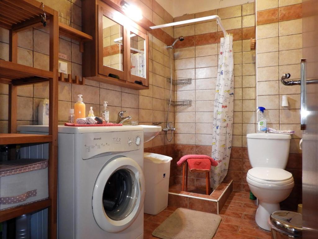 A bathroom at PanoramaLoft - quality, view, sea & mountain