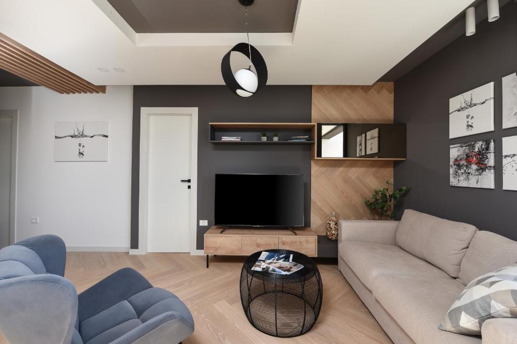 Posedenie v ubytovaní LAZY - Luxury Apartment Zadar Yachting