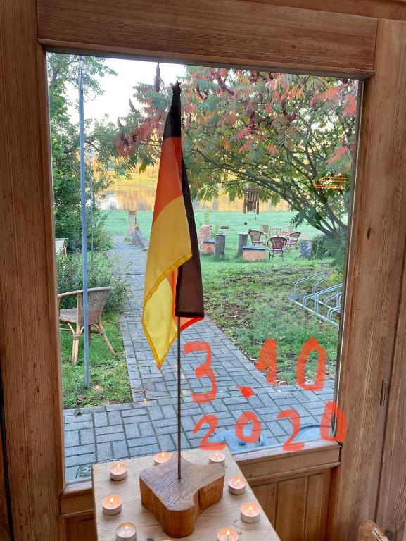 Zahrada ubytování Pension Elbkiosk