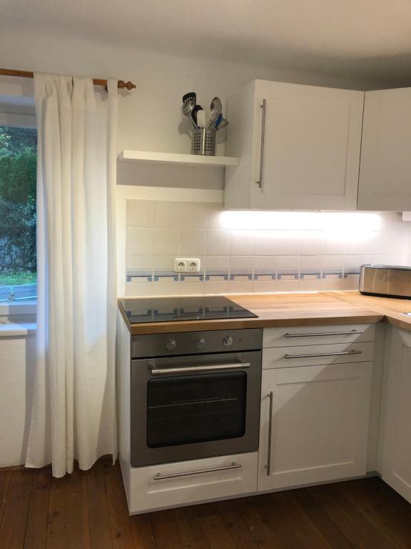 Kuchyň nebo kuchyňský kout v ubytování Ferienhaus Vera