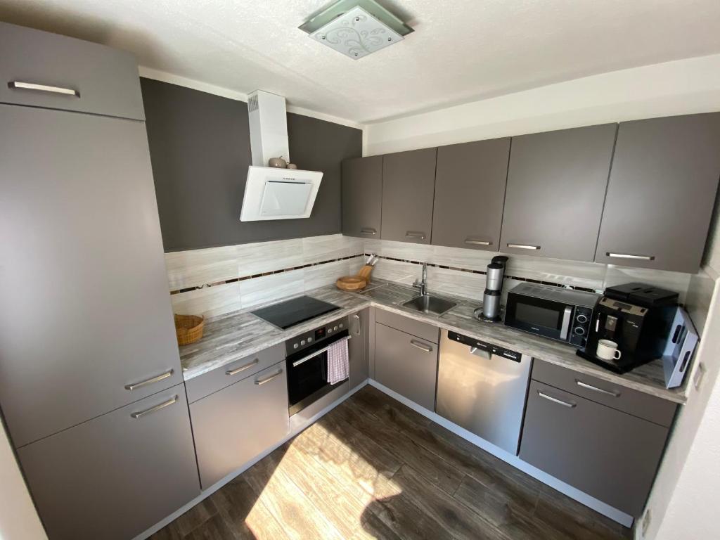 Kuchyňa alebo kuchynka v ubytovaní Traumhaus Flattnitz