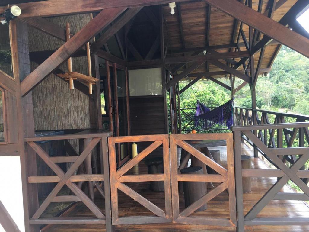 Balkón nebo terasa v ubytování Duck House Sasaima